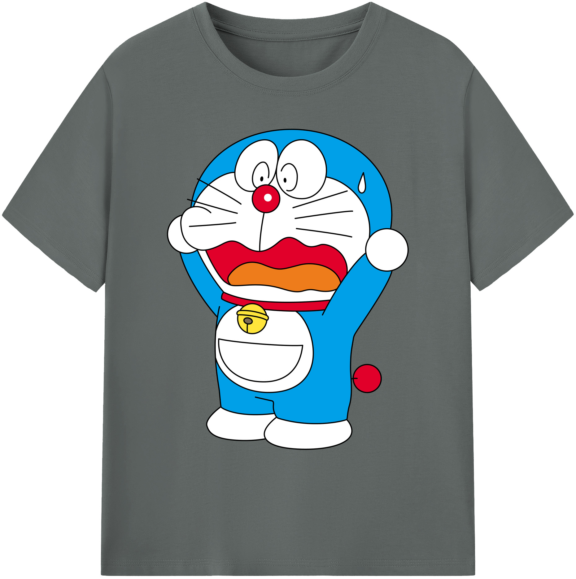 （画像用） ドラえもん Doraemon 綿100％ メンズ半袖Tシャツ｜肌触りやわらか＆通気性